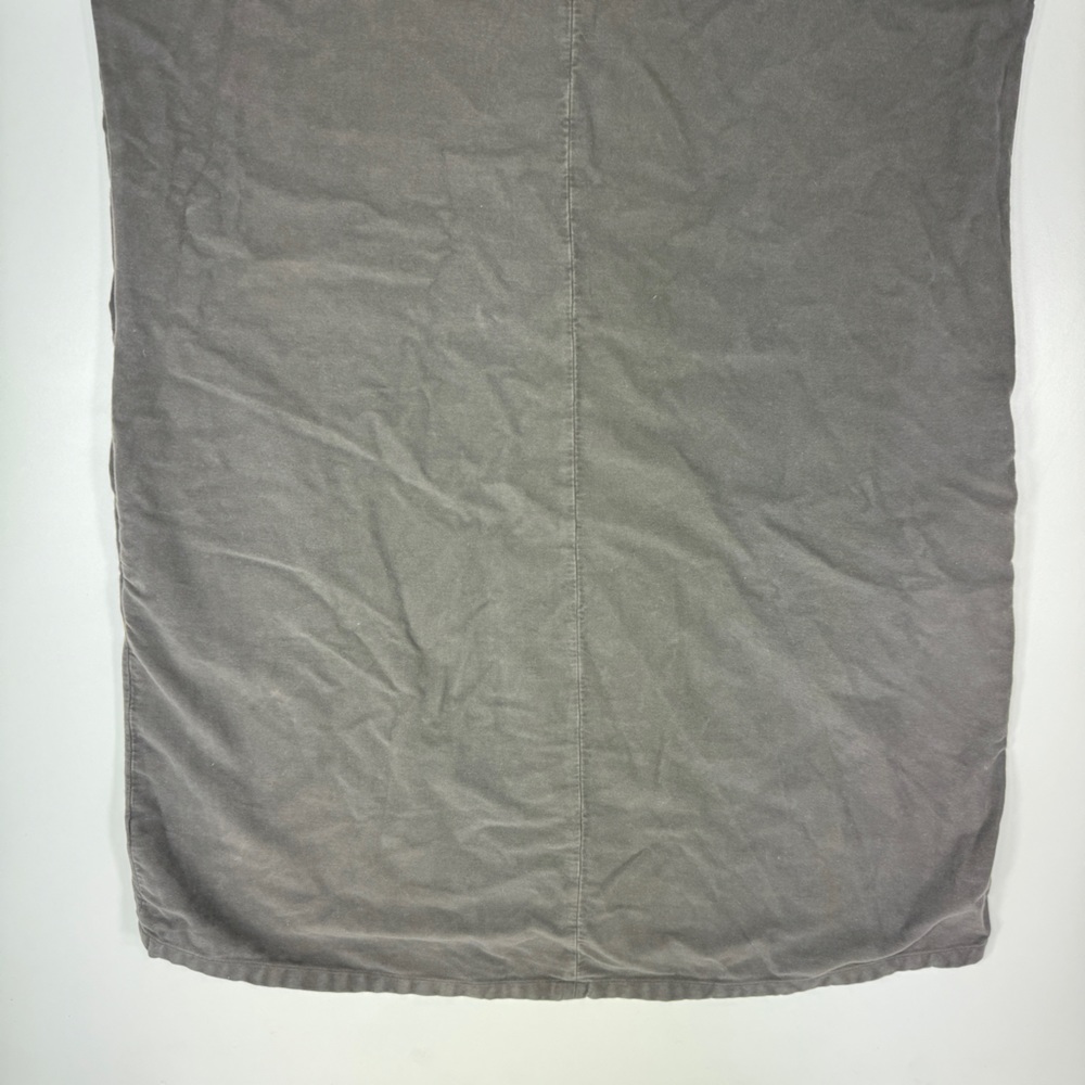 Damir Doma Silent Polo Shirt Dress Cap Sleeve Ash Gray Moleskin Cotton Jersey S - Picture 6 of 15